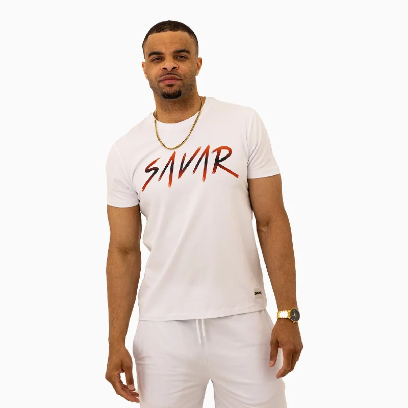 Men’s short-sleeve kiln tops-Men's Savar Signature Short Sleeves T Shirt