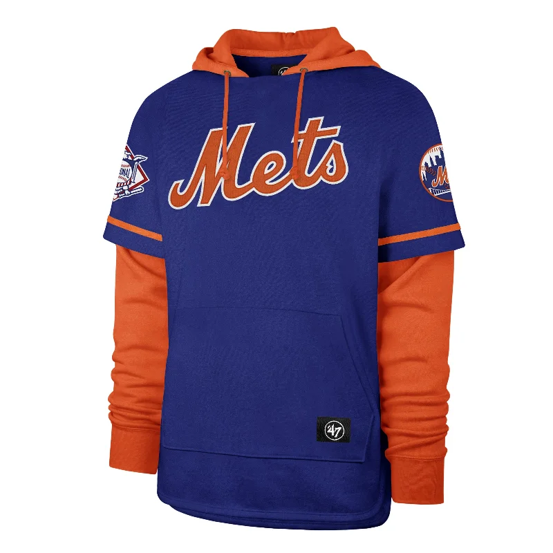 mens hoodie for sleek, modern style-NEW YORK METS TRIFECTA '47 SHORTSTOP PULLOVER HOOD