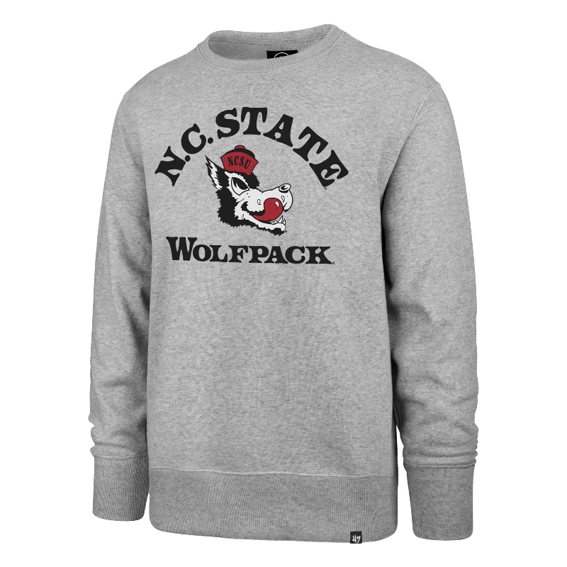 mens hoodie for outdoor exploration-NORTH CAROLINA STATE WOLFPACK VINTAGE IMPRINT '47 HEADLINE CREW