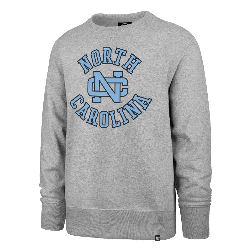 mens hoodie with embroidered details-NORTH CAROLINA TAR HEELS UNC VINTAGE IMPRINT '47 HEADLINE CREW