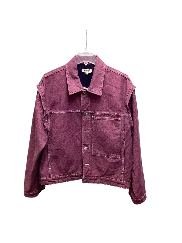 men's jackets for all-day comfort-NWT KOTN Men's Jacket Plum M