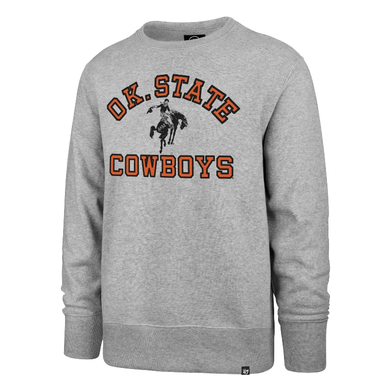 mens hoodie for trendy layered looks-OKLAHOMA STATE COWBOYS VINTAGE '47 HEADLINE CREW