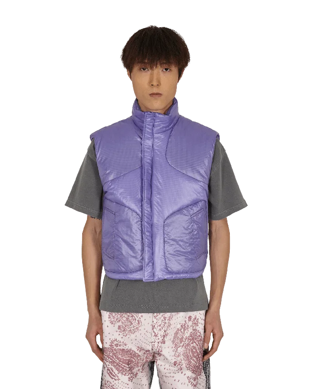 men's jackets for mild cold weather-PERTEX Vest Purple