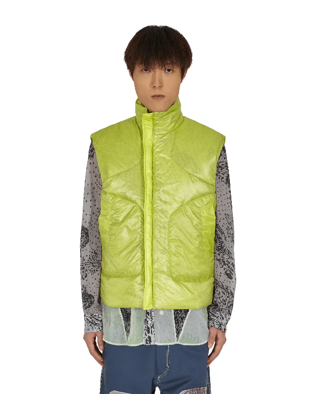 men's jackets for outdoor excursions-PERTEX Vest Yellow