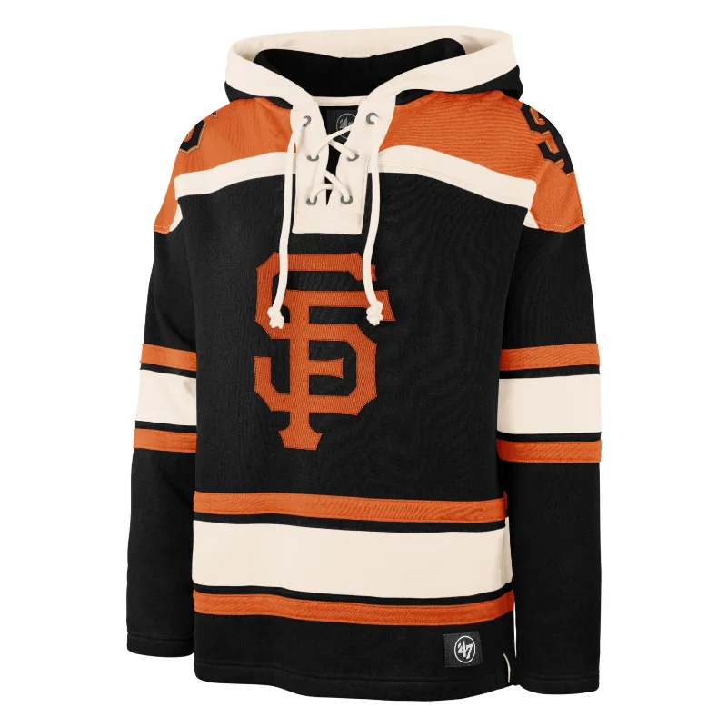 mens hoodie for simple yet bold style-SAN FRANCISCO GIANTS SUPERIOR '47 LACER HOOD