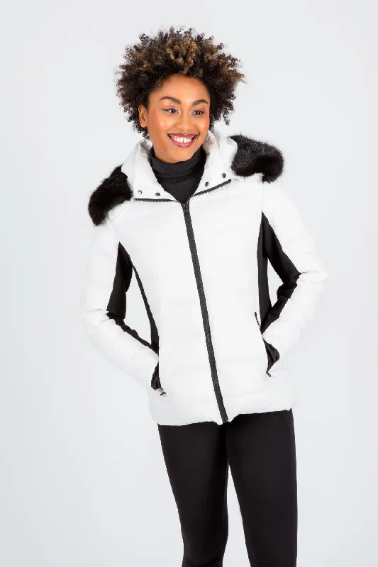 men's jackets with adjustable hood-Ski Bunny Bomber Jacket