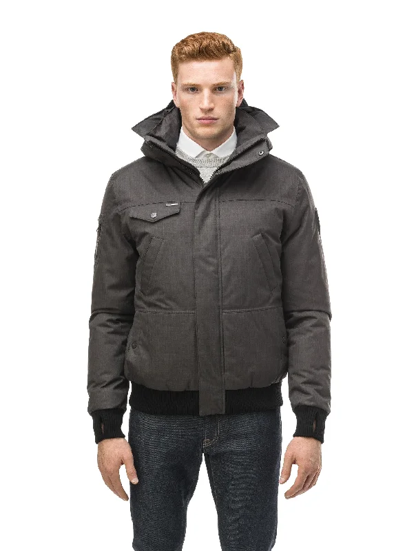 men's warm travel jackets-Stanford ZZ Men's Bomber Jacket