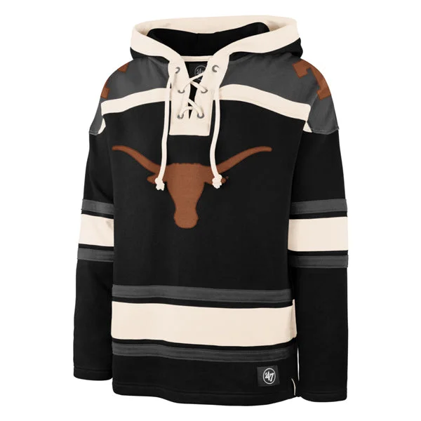 mens hoodie with athletic-inspired fit-TEXAS LONGHORNS SUPERIOR '47 LACER HOOD