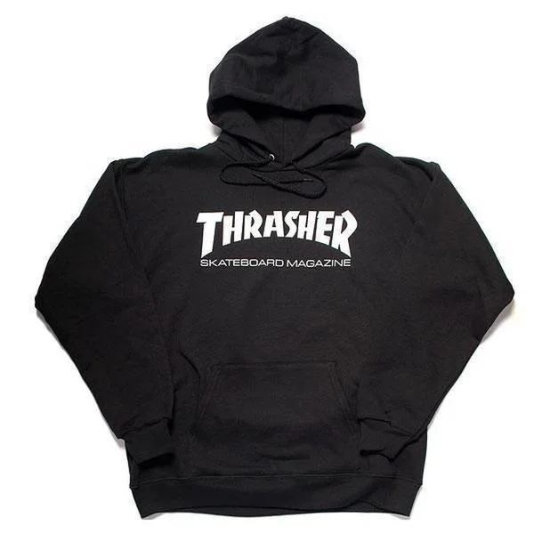 mens hoodie for casual but stylish-Thrasher Skate Mag Pullover Hoody Black