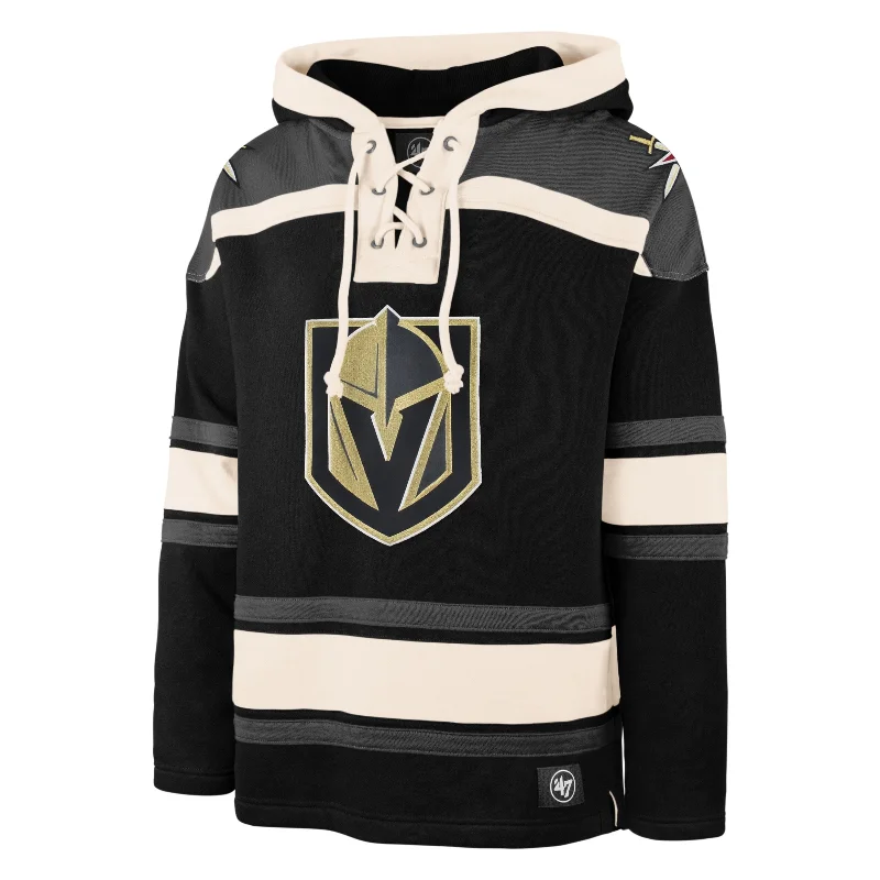 mens hoodie with fitted look-VEGAS GOLDEN KNIGHTS SUPERIOR '47 LACER HOOD