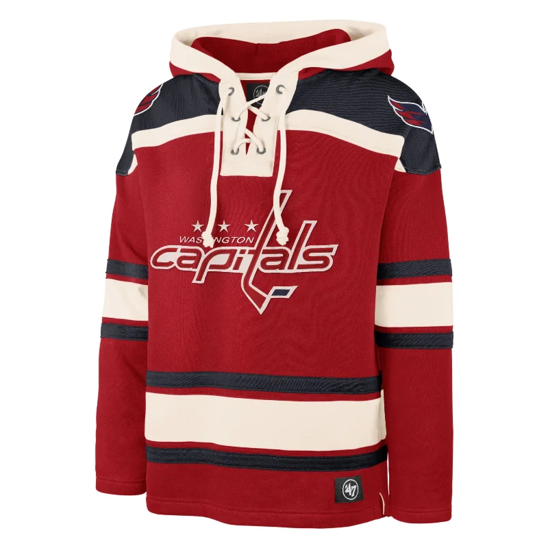 mens hoodie for lightweight layering-WASHINGTON CAPITALS SUPERIOR '47 LACER HOOD