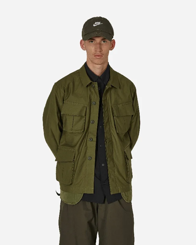 men's light insulated jackets-BDU Quilting Attachable 3-in-1 Jacket Olive Drab