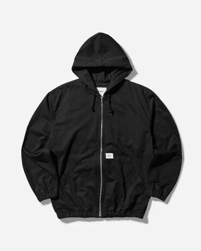 men's wind-resistant fleece jackets-Men's D00M Jacket Black