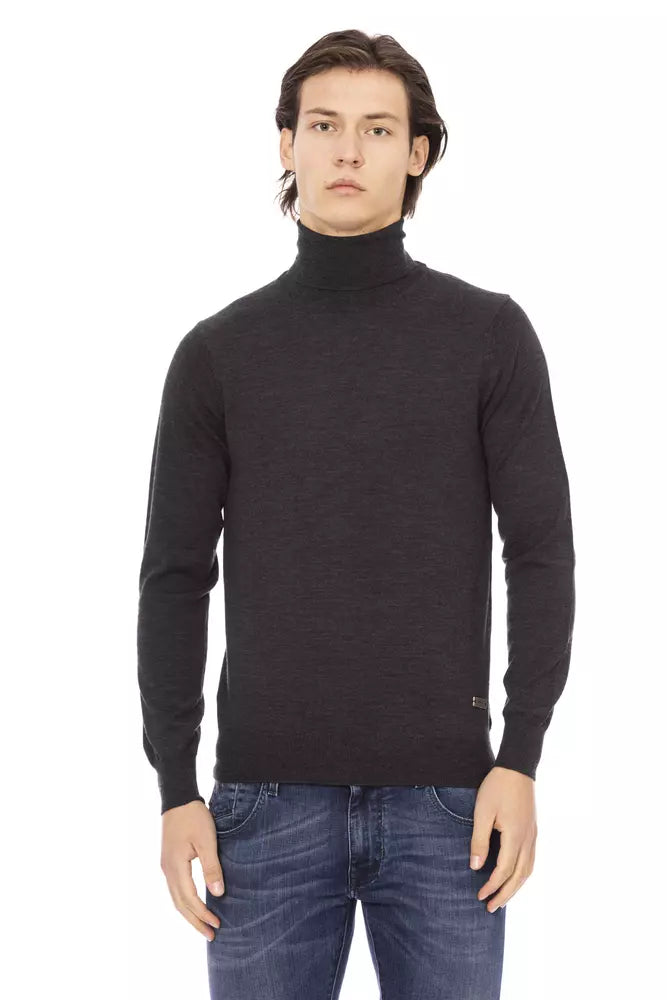 Men's spiral sweater-Baldinini Trend  Fabric Men's Sweater