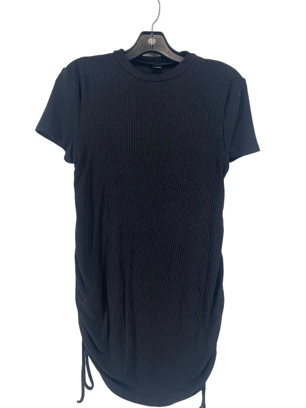 Men’s short-sleeve fane tees-Black Top Short Sleeve Basic Shein, Size S