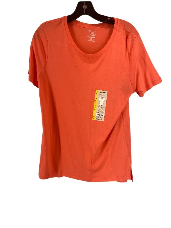 Men’s short-sleeve mesa shirts-Coral Top Short Sleeve Basic Members Mark, Size M