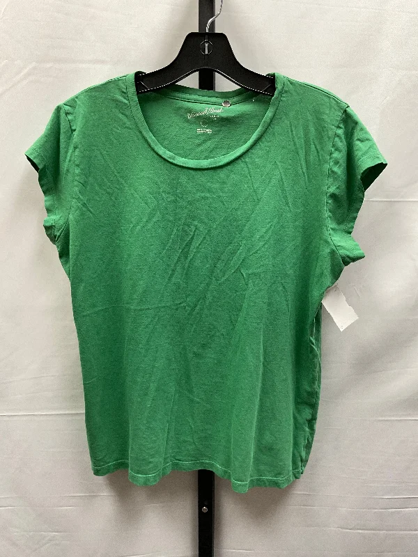 Men’s short-sleeve xeric shirts-Green Top Short Sleeve Basic Universal Thread, Size L