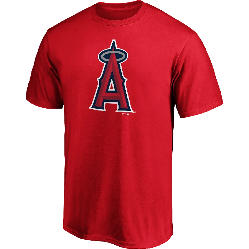 Men’s short-sleeve knoll shirts-Men's Angels Cotton Official Logo Short Sleeve