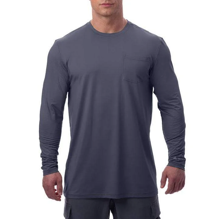 Men’s short-sleeve valley polos-Men's Cooling Pocket Workwear Long Sleeve T-Shirt