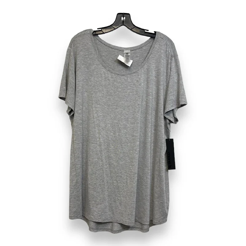 Men’s short-sleeve lode tees-Top Short Sleeve Basic By Mono B In Grey, Size: 3x