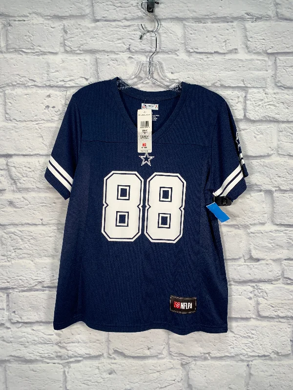 Men’s short-sleeve rill shirts-Top Short Sleeve By Nfl In Blue, Size: M