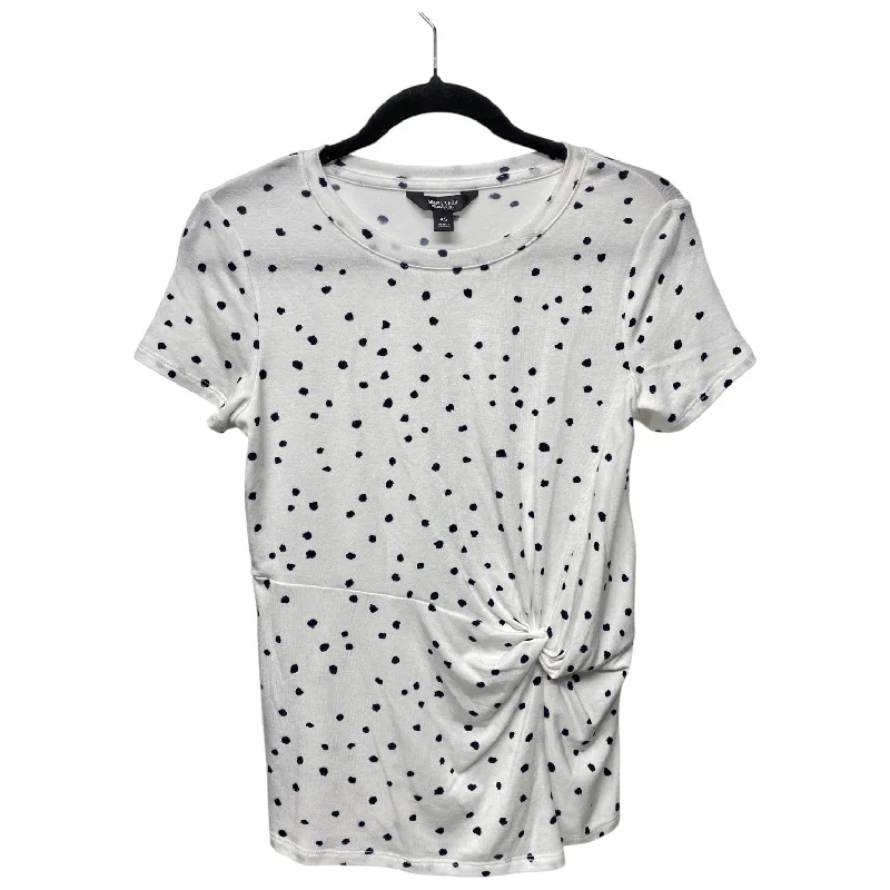 Men’s short-sleeve bight shirts-Top Short Sleeve By Simply Vera In Polkadot Pattern, Size: Xs