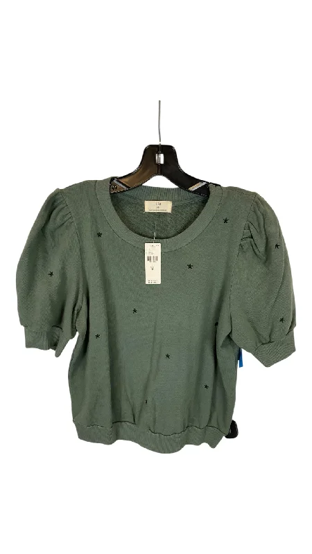 Men’s short-sleeve gully polos-Top Short Sleeve By T.la In Green, Size: M