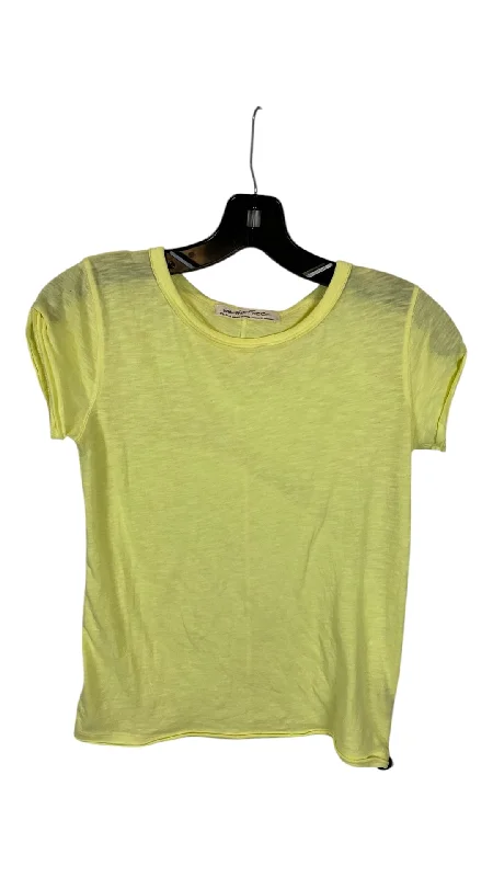 Men’s short-sleeve knox tees-Top Short Sleeve By We The Free In Yellow, Size: Xs