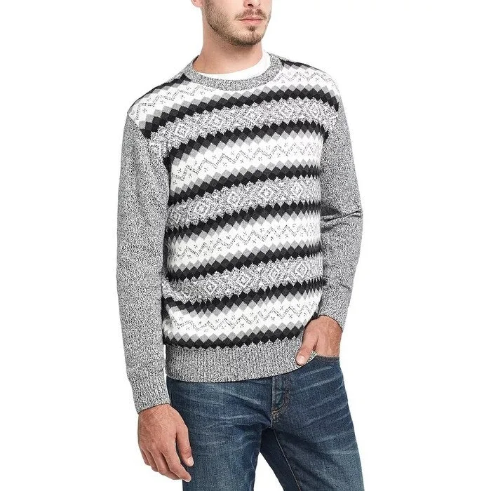 Men's quarry sweater-Weatherproof Vintage Men's Fair Isle Ski Sweater Black Size XXX-Large