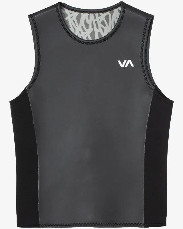 Men’s short-sleeve wisp tops-2mm Balance Smoothie Wetsuit Vest - Black