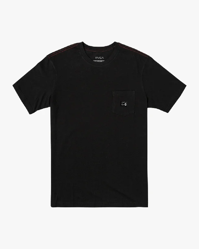 Men’s short-sleeve isthmus tops-ANP Pocket Tee - Pirate Black