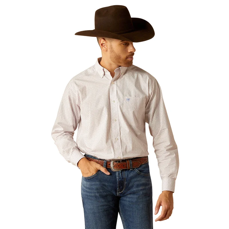 Men’s short-sleeve esker shirts-'Ariat' Men's Talbott Classic Fit - White