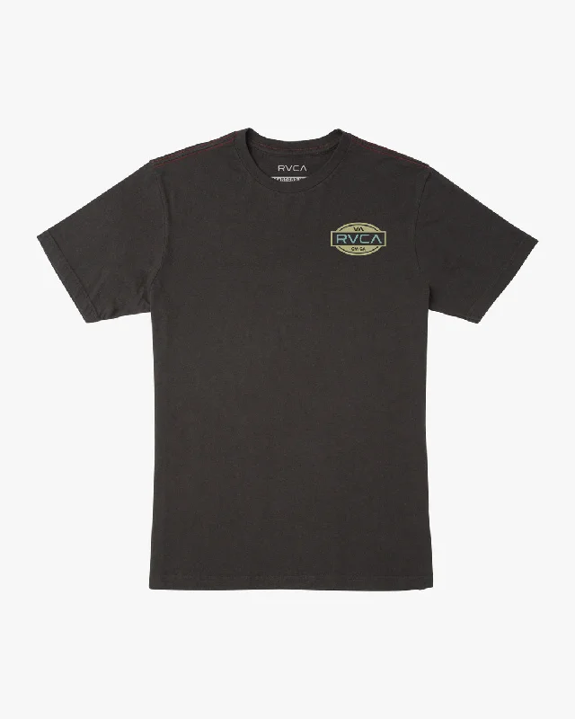 Men’s short-sleeve pebble tops-Balance Seal Tee - Pirate Black