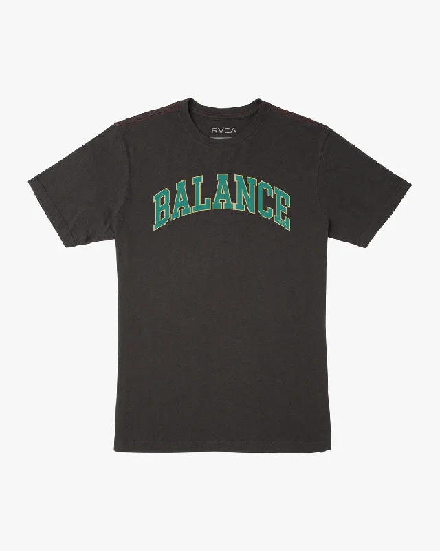 Men’s short-sleeve jost shirts-Balanced Tee - Pirate Black