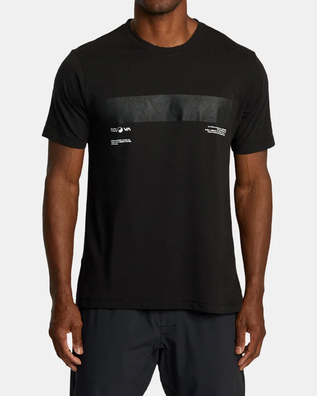 Men’s short-sleeve rime tees-Big RVCA Sport Tech Tee - Black