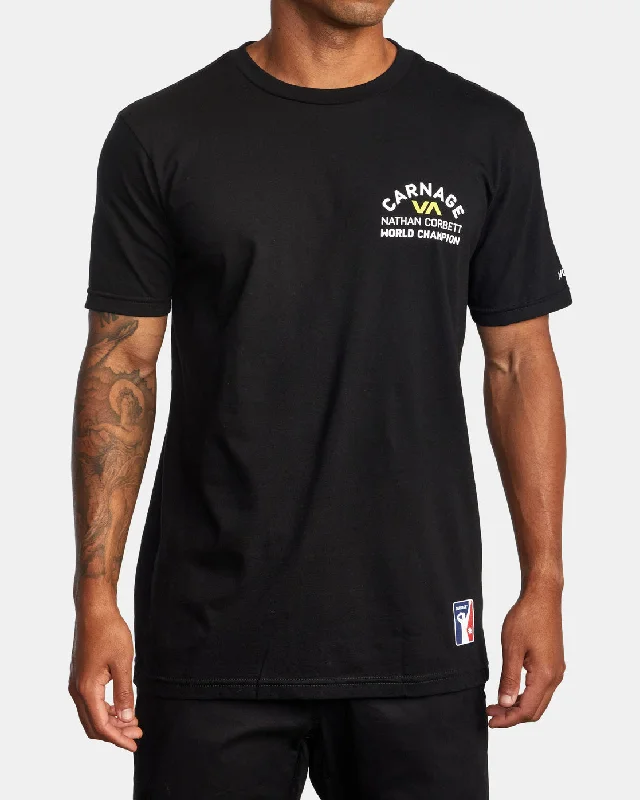 Men’s short-sleeve kiln tops-Carnage 11X Tee - Black