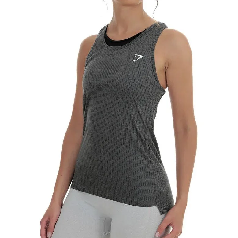 Men’s short-sleeve alpine tees-Gymshark Apex Womens Training Vest Tank Top - Grey