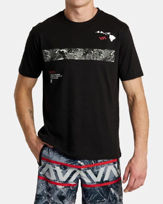 Men’s short-sleeve knoll shirts-Hawaii Topo Tee - Black