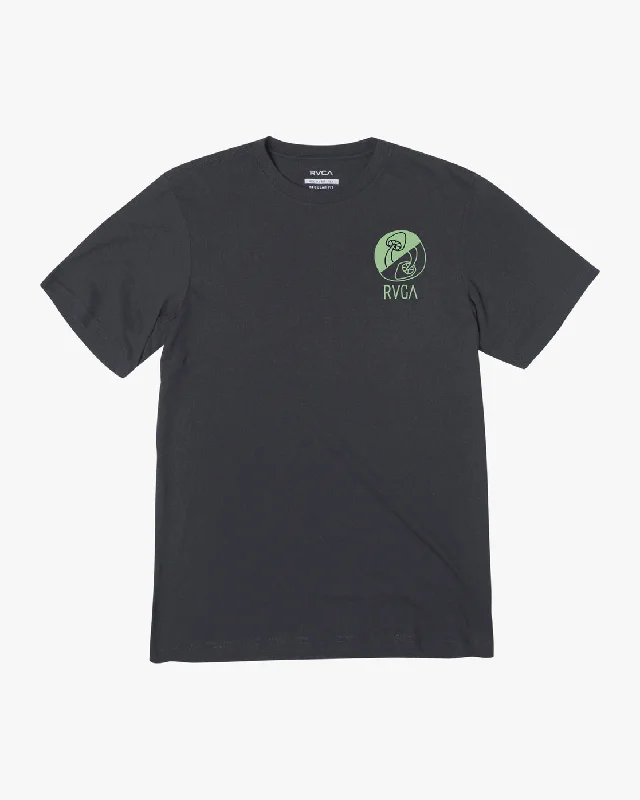 Men’s short-sleeve hock shirts-Hi Dez Slub Tee - Pirate Black