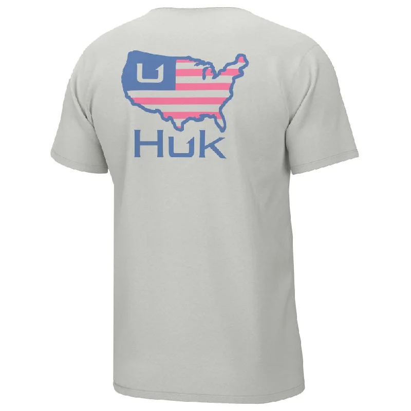 Men’s short-sleeve nix tees-'Huk' Men's American Huk Tee - White