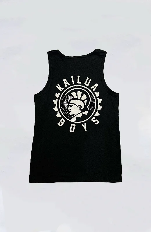 Men’s short-sleeve quell tops-Kailua Boys - KB Warrior Heavyweight Tank Top