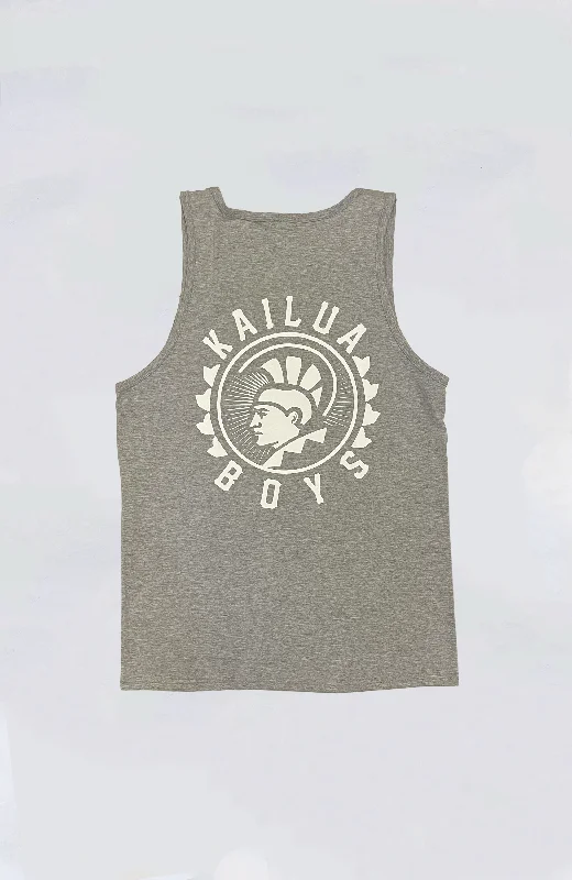 Men’s short-sleeve vug tees-Kailua Boys - KB Warrior Heavyweight Tank Top