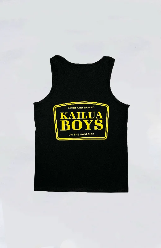 Men’s short-sleeve silt polos-Kailua Boys - KB Placard Heavyweight Tank Top