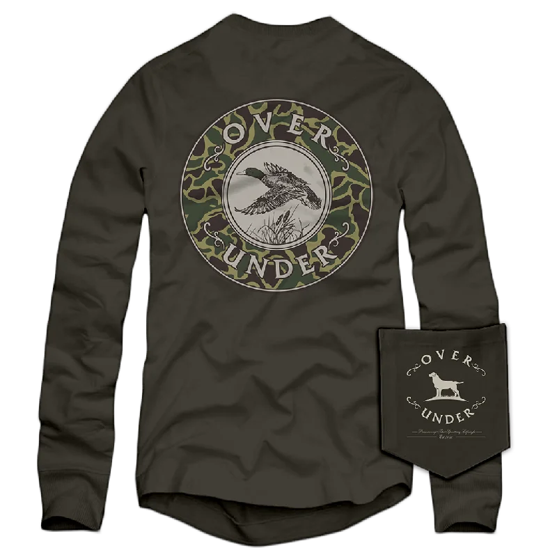 Men’s short-sleeve cliff tops-L/S Mallard Shoot II T-Shirt Charcoal