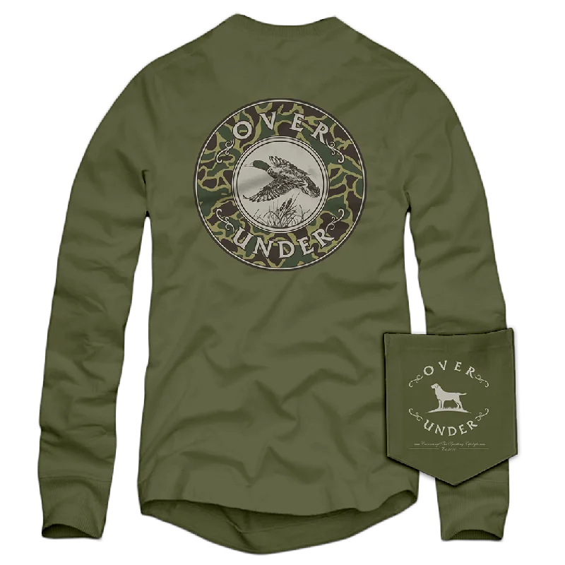 Men’s short-sleeve scarp tees-L/S Mallard Shoot II T-Shirt Moss