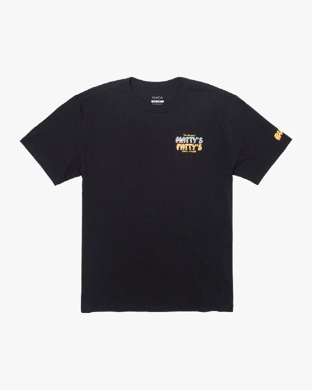 Men’s short-sleeve nix tees-Mattys Pattys North Shore Tee - Black