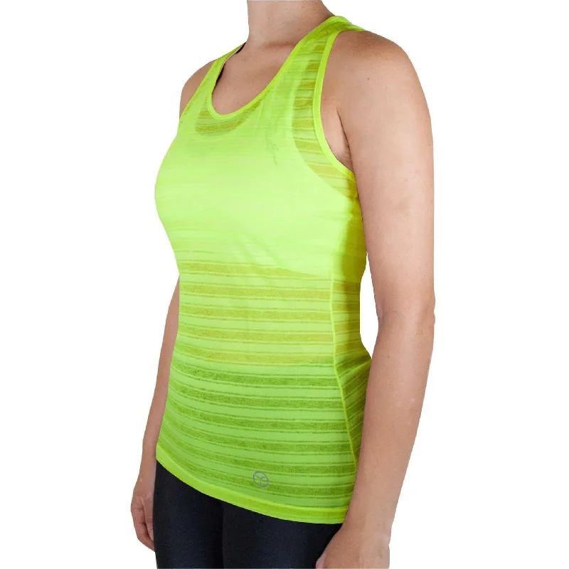 Men’s short-sleeve dike shirts-OgiYogi Zephyr Racerback Womens Training Vest Tank Top - Yellow