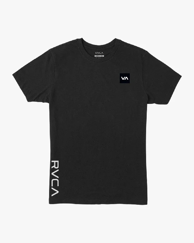 Men’s short-sleeve notch tops-RVCA 2X Workout Shirt - Black