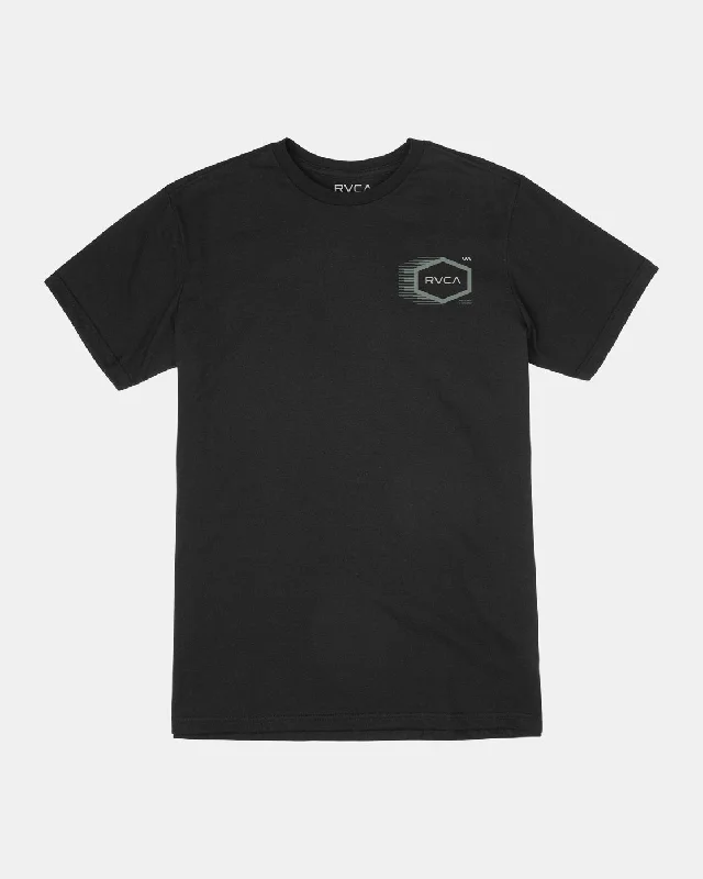 Men’s short-sleeve bluff tops-Tech Hex Tee - Black