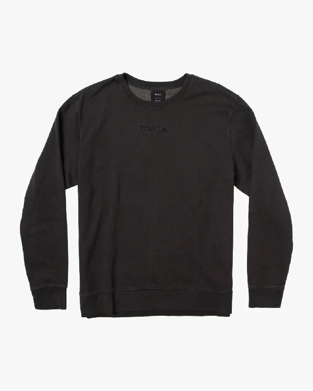 Men’s short-sleeve jut tops-Tonally Fleece Crewneck Sweatshirt - Black